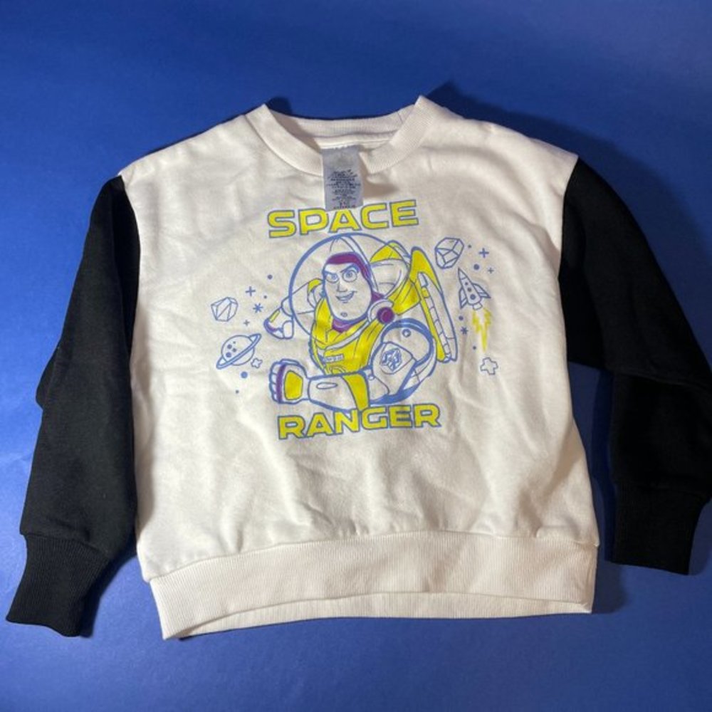 Disney Pixar Buzz Lightyear Pullover Sweatshirt for Kids – Toy Story S (5/6) - Picture 2 of 5